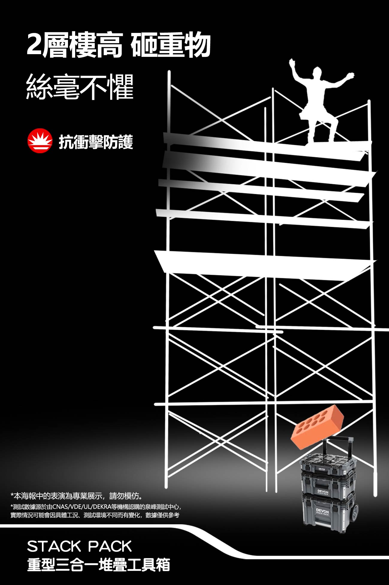 【DEVON大有】STACK PACK三合一堆疊抽屜箱(DSP108+106+105)